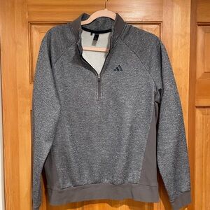 Adidas golf light navy fleece pullover